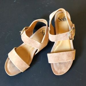 Sofft Vaya Suede Wedges Size 6.5